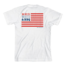 Load image into Gallery viewer, Red, White &amp; BBQ Unisex T-shirt
